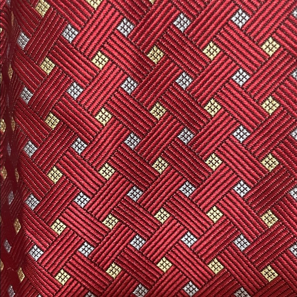 Gino Lussari Men's Red And Gray Print Vest. Classic Style. Excellent Condition. - Picture 7 of 7